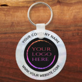 ホログラフィカスタムック会社のロゴ キーホルダー (正面)