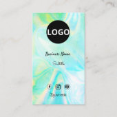 ホログラフィカスタムック光学石のロゴ 名刺 (正面)