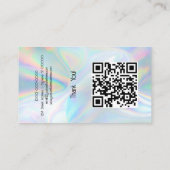 ホログラフィカスタムック光学石のロゴ 名刺 (裏面)