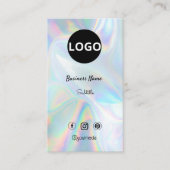 ホログラフィカスタムック光学石のロゴ 名刺 (正面)