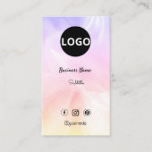 ホログラフィカスタムック光学石のロゴ 名刺 (正面)