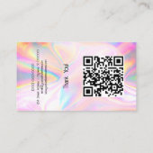 ホログラフィカスタムック光学石のロゴ 名刺 (裏面)