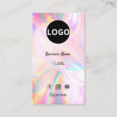 ホログラフィカスタムック光学石のロゴ 名刺 (正面)