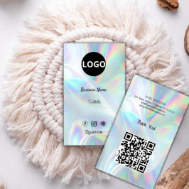 ホログラフィカスタムック光学石のロゴ 名刺