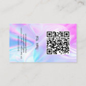 ホログラフィカスタムック光学石のロゴ 名刺 (裏面)