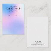 ホログラフィカラフルックトレンディーイヤリングディスプレイカード 名刺 (正面/裏面)