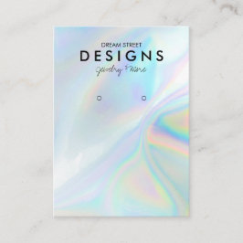 ホログラフィカラフルックトレンディーイヤリングディスプレイカード 名刺