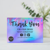 ホログラフィカラフルックドリップありがとうメディア挿入 (スタンド正面)