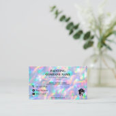 ホログラフィカラフルック画家ハウス 名刺 (スタンド正面)