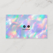 ホログラフィカラフルック画家ハウス 名刺 (裏面)