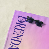 ホログラフィカラフルック背景ビーチタオル ビーチタオル (インサイチュ)