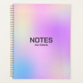 ホログラフィカラフルック背景第3号 プランナー手帳 (正面)