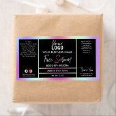 ホログラフィカラフルック顔血清ラベル ラベル (インサイチュ)