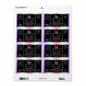 ホログラフィカラフルック顔血清ラベル ラベル (フルシート)