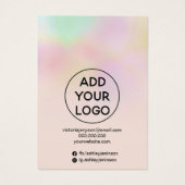 ホログラフィグラデーションックジュエリーイヤリングネックレスディスプレイ (裏面)