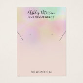 ホログラフィグラデーションックジュエリーイヤリングネックレスディスプレイ (正面)