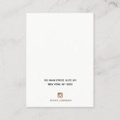 ホログラフィグラデーションックレインボーグリッターイヤリングホルダー 名刺 (裏面)