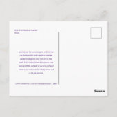 ホログラフィグローグリッターフレーム写真新年 ポストカード (裏面)