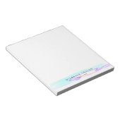 ホログラフィシンプルッモダンク虹色 ノートパッド (アングル)