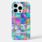 ホログラフィスタイリッシュックトレンディーフェイク金ゴールド幾何学的 Case-Mate iPhoneケース (裏面)