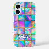 ホログラフィスタイリッシュックトレンディーフェイク金ゴールド幾何学的 Case-Mate iPhoneケース (裏面)