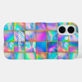 ホログラフィスタイリッシュックトレンディーフェイク金ゴールド幾何学的 Case-Mate iPhoneケース (裏面 (横))