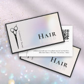 ホログラフィスタイリッシュック美容師鋏 名刺