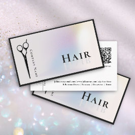 ホログラフィスタイリッシュック美容師鋏 名刺