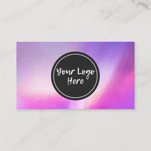 ホログラフィックありがとうトレンディーサロン名刺 名刺 (裏面)