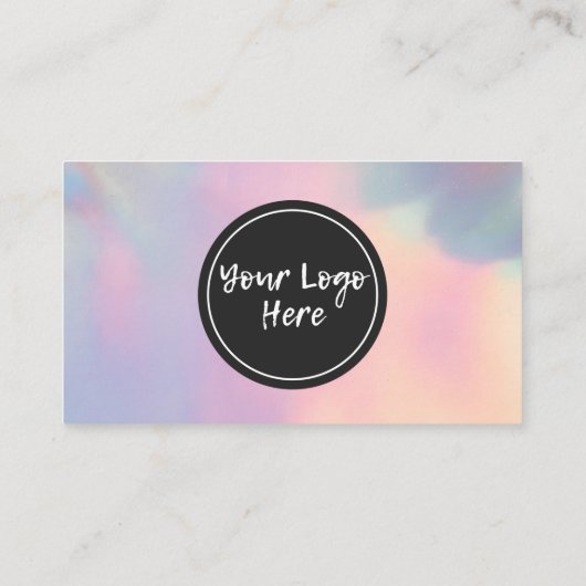 ホログラフィックありがとうトレンディーサロン名刺 名刺 (裏面)
