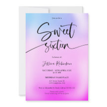 ホログラフィックなアイスクリーム　紫の女の子のピンクのスイート16