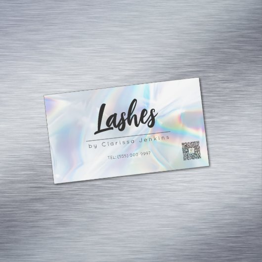 ホログラフィックまつげエクステンション マグネット名刺 (インサイチュ)