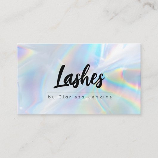 ホログラフィックまつげエクステンション 名刺 (正面)
