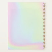 ホログラフィックアドネーム年カスタムのビジネスロゴ プランナー手帳 (裏面)