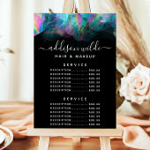 ホログラフィックアルコールインクサービス価格メニュー メニュー