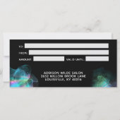 ホログラフィックアルコールインクビジネス商品券 (裏面)