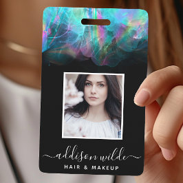 ホログラフィックアルコールインクビジネスID バッジ