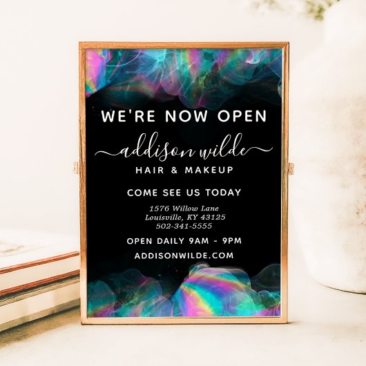 ホログラフィックアルコールインク事業 ポスター