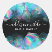 ホログラフィックアルコールインク事業 ラウンドシール (正面)