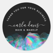 ホログラフィックアルコールインク事業 ラウンドシール (正面)