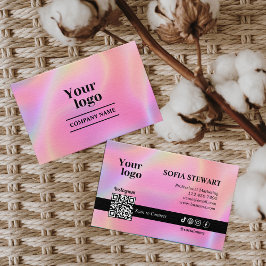 ホログラフィックエステティシャンスキャンによるInstagramの接続 名刺