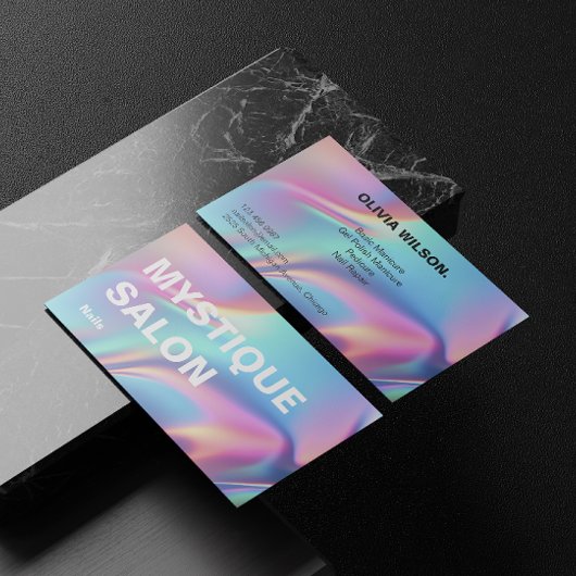 ホログラフィックエステティシャンブランディングマーケティング 名刺