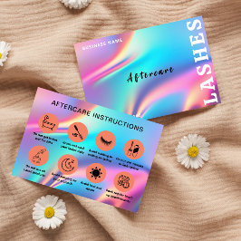 ホログラフィックエステティシャンラッシュクライアン気にト後 名刺