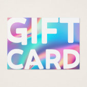 ホログラフィックエステティシャン証明書ギフトカード (正面)