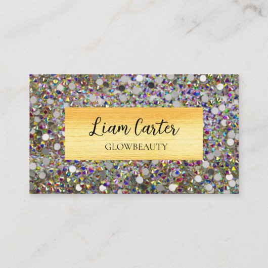 ホログラフィックエレガントカスタマイズ可能な名刺 名刺 (正面)