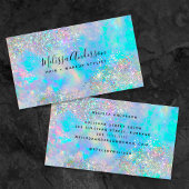 ホログラフィックオパールストーングリッター 名刺