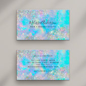 ホログラフィックオパールストーングリッター 名刺