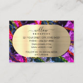 ホログラフィックオパールパープルゲード瑪瑙 名刺 (裏面)