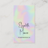 ホログラフィックオパール宝石 予約カード (正面)