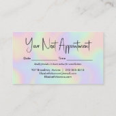 ホログラフィックオパール宝石 予約カード (裏面)